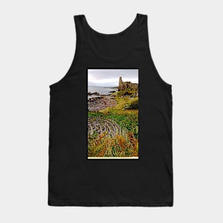 Dunure Castle and Labyrinth, Scotland Tank Top